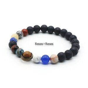 Women's Natural Stone Solar System Bracelet - NWT